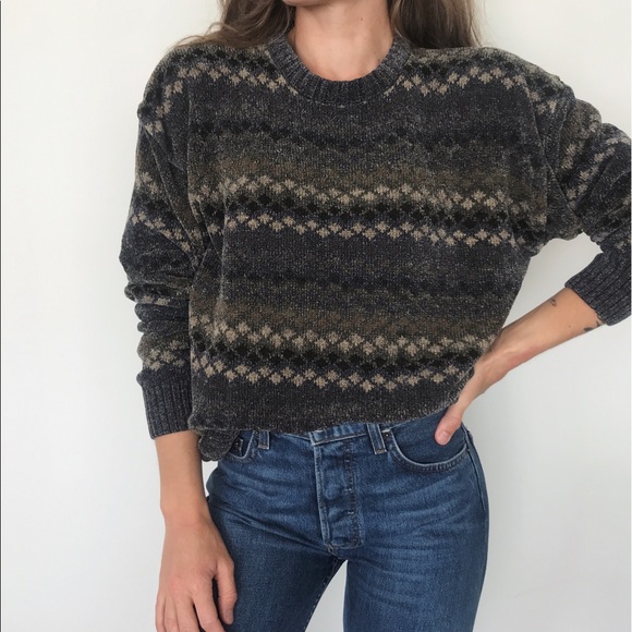 Retro Vintage Chenille Crewneck 